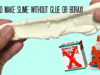 How to Make Slime Without Glue or Borax! Only 2 Ingredients!!