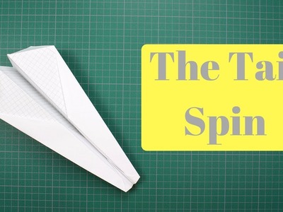 How to make The Tail Spin Paper Airplane - Tornado in the sky!!!