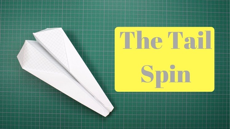 How to make The Tail Spin Paper Airplane - Tornado in the sky!!!