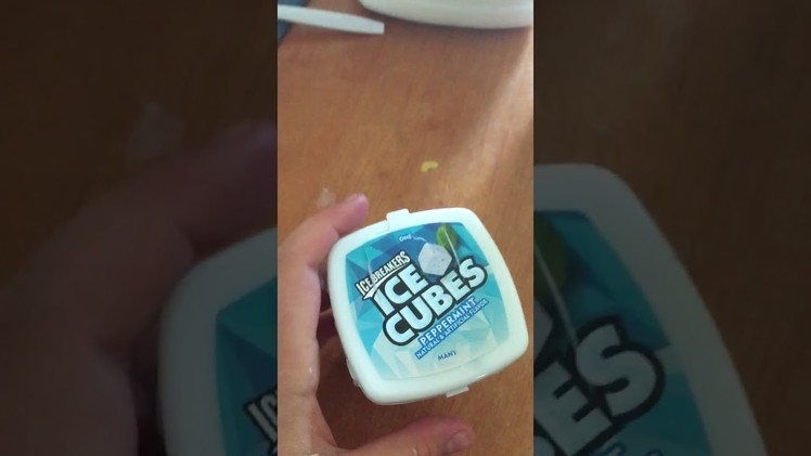 Ice cube gum slime