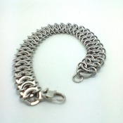 Ladies stainless steel chainmaille/chainmail bracelet