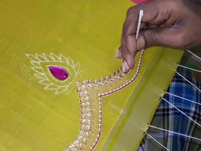 Making of Pani work - Hand embroidery making video