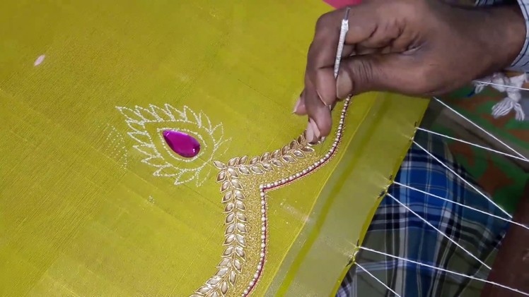 Making of Pani work - Hand embroidery making video