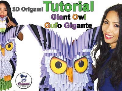 Origami 3D Giant Owl Tutorial (A4) - Gufo Gigante Tutorial Origami 3D (A4)