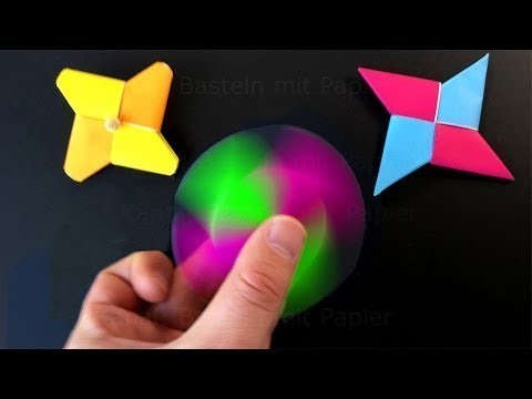 Origami Fidget Spinner -  How to make a Fidget Spinner without a bearing DIY Spinner with paper