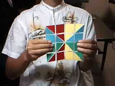 Origami puzzle (four color puzzle)