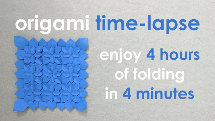 Origami Time-Lapse: High Density Hydrangea Tiles by Shuzo Fujimoto and Peter Budai