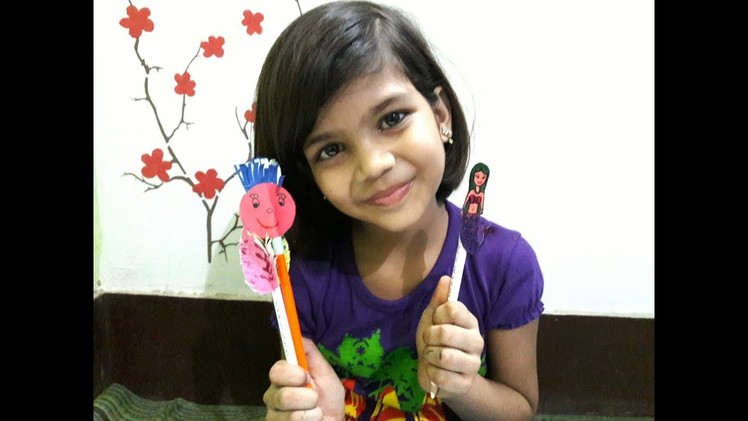 PENCIL DECORATION WITH PAPER AT HOME FOR KIDS