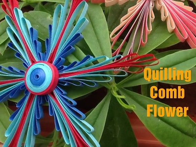 Quilling Comb Flower || How to use Quilling Comb ||