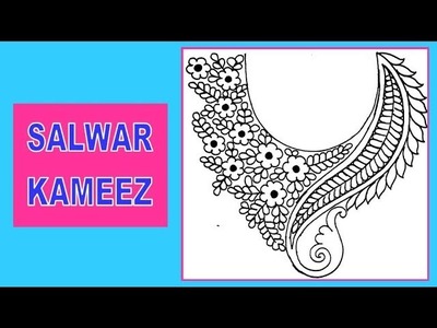 Salwar Kameez Design Hand Embroidery || Neck Design For Kurta
