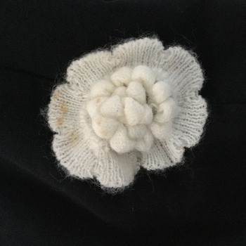 White Flower brooch