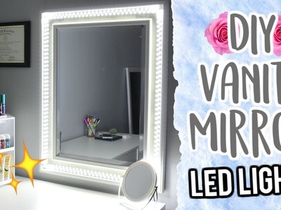 $20 DIY Vanity Mirror Using LED Lights! Cheap and Easy