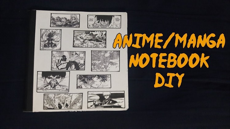 Anime.Manga Notebook DIY | School Supplies
