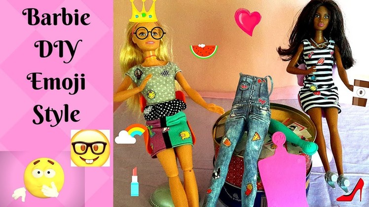 Barbie DIY emoji style unboxing