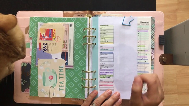 Budgeting, Budget Planning in my A5 Planner (Webster´s Pages. Filofax)