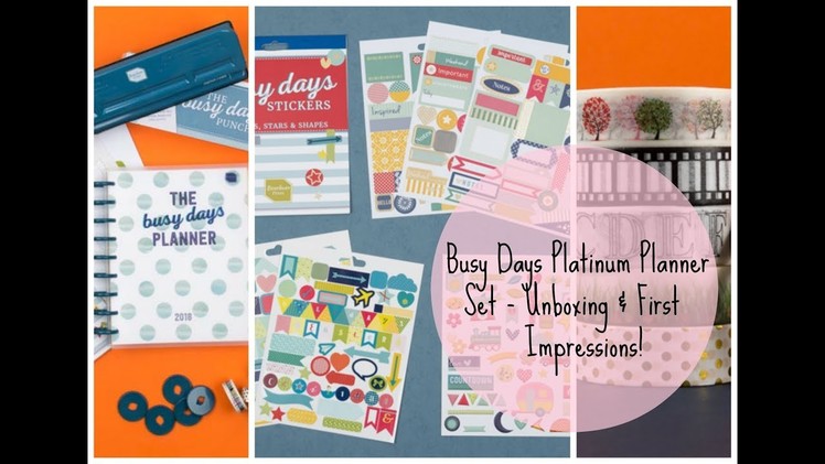 Busy Days Planner & Accessories | Unboxing & First Impressions!