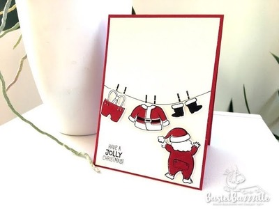 Christmas Card with Santa's Suit - Weihnachtskarte mit Stampin' Up! Vol. 2