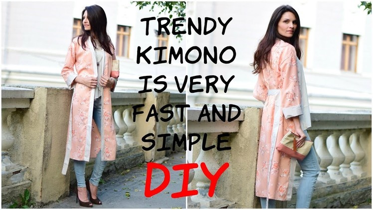 DIY A trendy kimono without a pattern.