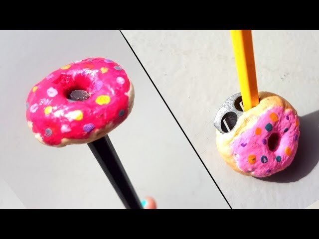 Diy BACK TO SCHOOL! How to make donut sharpener And. 