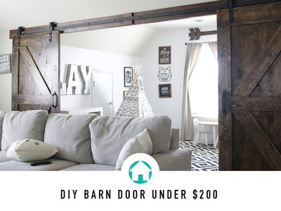 DIY BARN DOOR UNDER $200