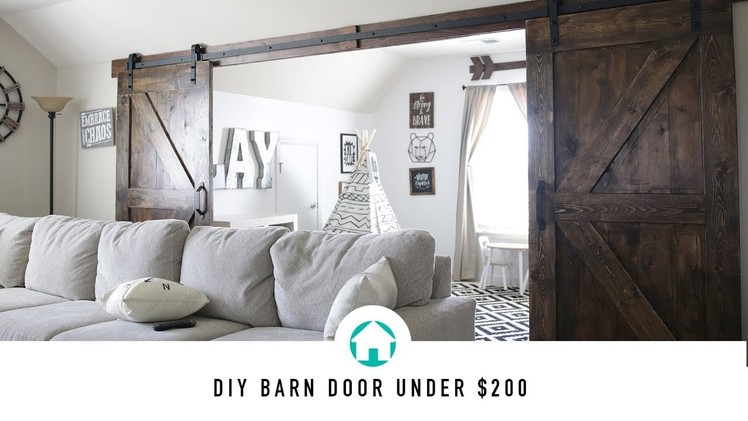 DIY BARN DOOR UNDER $200