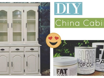 DIY: China Cabinet Makeover! How to repaint your furniture.