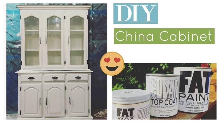 DIY: China Cabinet Makeover! How to repaint your furniture.