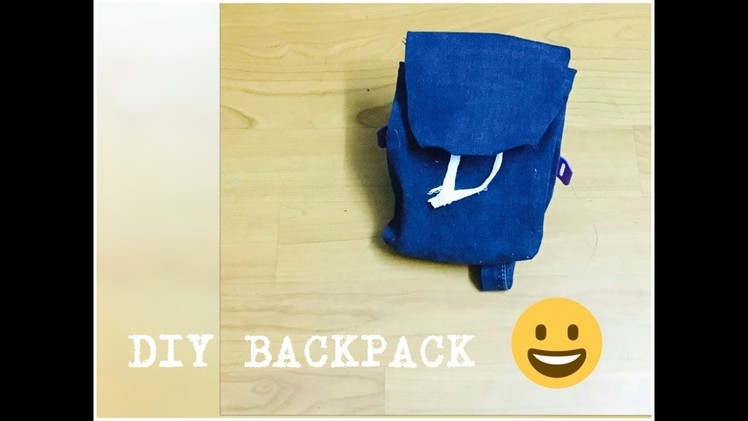 DIY Denim Backpack pencil case-Back-To-School supplies |Neha  Habn|