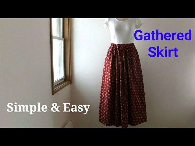 Diy ギャザースカートの作り方 Gathered Skirt Tutorial