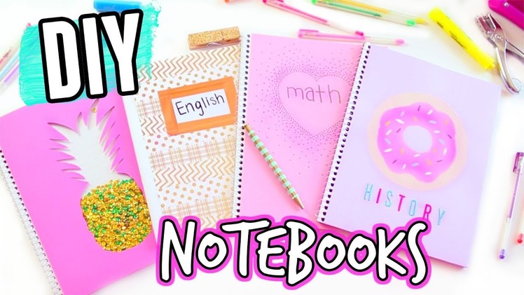 DIY Notebooks For Back To School! Easy and Cheap! DIY Back To School Supplies