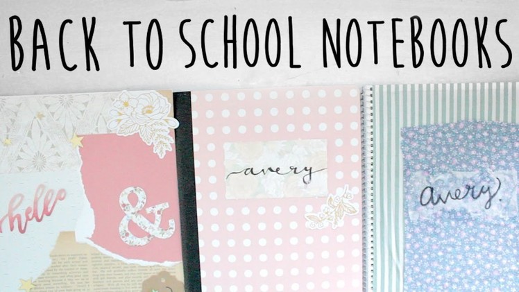 DIY Personalized Notebook Cover | Back To School