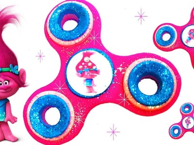 DIY Play Doh Sparkle Giant Fidget Spinner Glitter Play Doh Making Trolls Poppy Princess Learn Colors