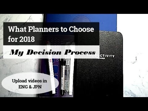 {ENG} What Planners to Choose for 2018 | My Decision Process | Passion Planner