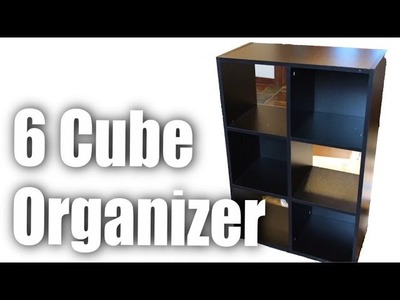 Giantex Black 6-Cube Organizer Storage Shelf Bookcase Setup and Review