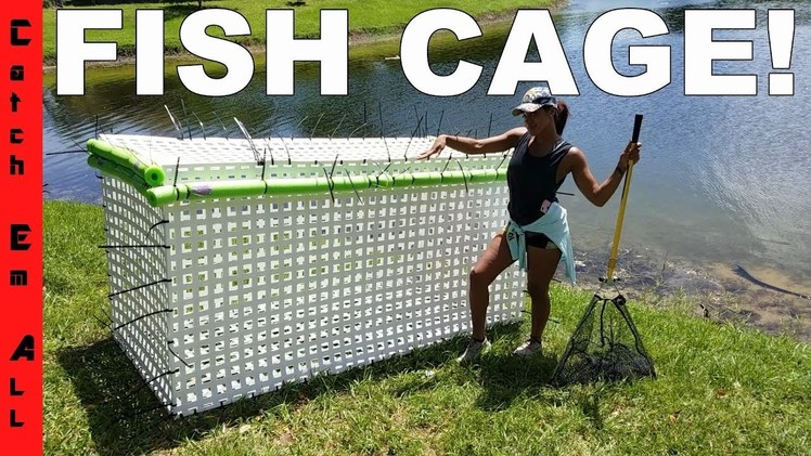 HOMEMADE MASSIVE DIY FISH CAGE! Saving my Monster Fish Pets from Hurricane Irma