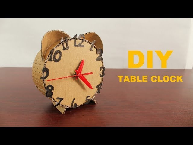 How To Make An Amazing Clock From Cardboard Diy Cardboard Clock