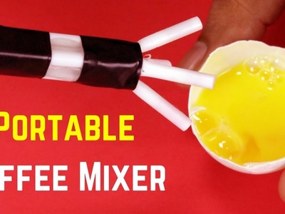 How to Make Portable Coffee Mixer at Home | DIY Coffee Maker