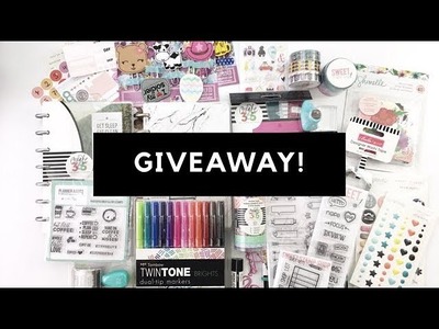 Huge Giveaway Create 365 The Happy Planner, Tombow, Stamps, washi  & more!