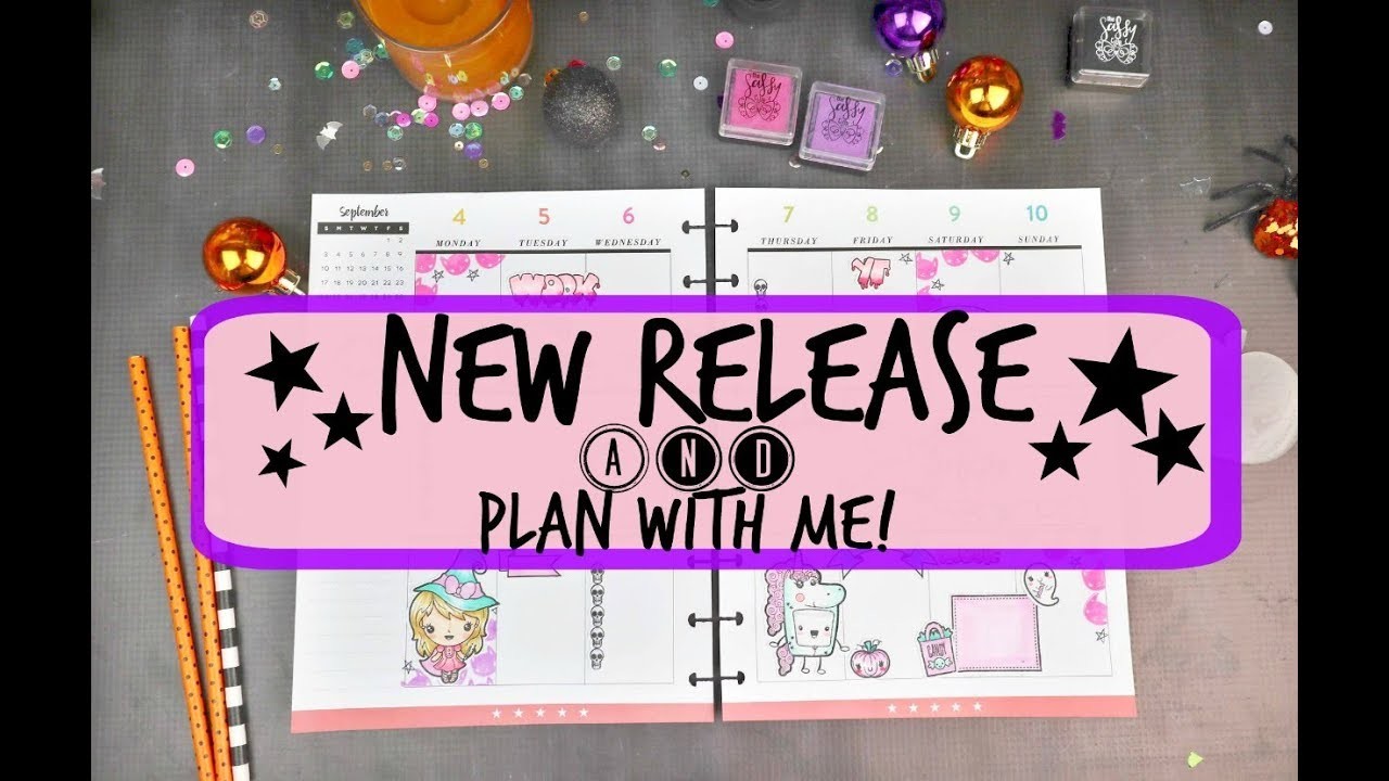 New Release+ Plan with me| happy planner|stamping