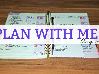 Plan With Me | August 7th-13th | Recollections Horizontal Planner