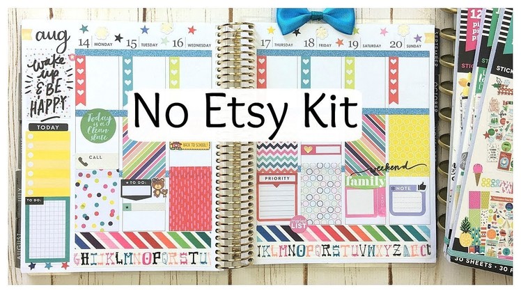 Plan With Me - Happy Planner Sticker Books | No Etsy Kit