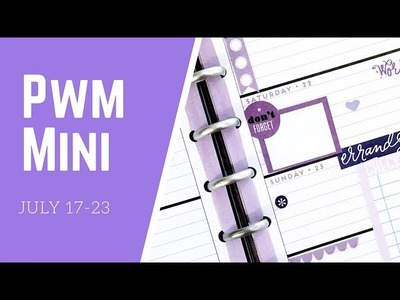 Plan with Me- mini Happy Planner- July 17-23