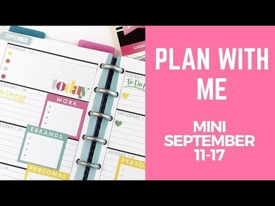 Plan with Me- Mini Happy Planner- September 11-17