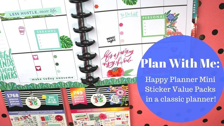 Plan With Me: Mini Stickers in Classic Planner