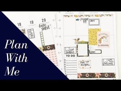 Plan With Me: September 18-24, 2017 [Create 365 Happy Planner® + The Planner Society stamps]