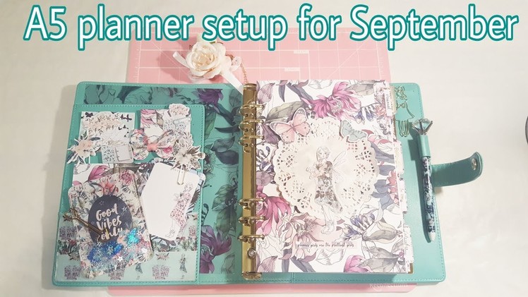 September setup in my A5 planner | TPS Aug. Kit | Planning With Eli