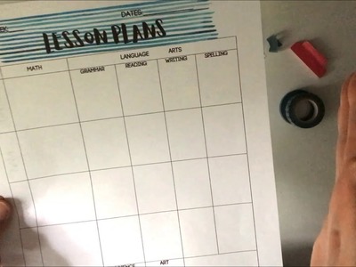 Setting up a Useful Homeschool Lesson Planner