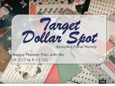 Target Dollar Spot Challenge (Again!) - Happy Planner Plan with Me (9.7.17 to 9.13.17)
