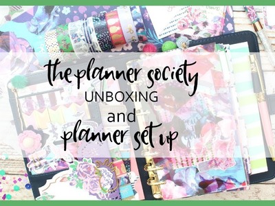 THE PLANNER SOCIETY UNBOXING ll PERSONAL PLANNER SET UP ll JULY 2017 ll TRAVEL PLANNER