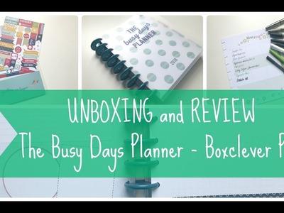 UNBOXING + REVIEW | Busy Days Planner (and other items!) from Boxclever Press